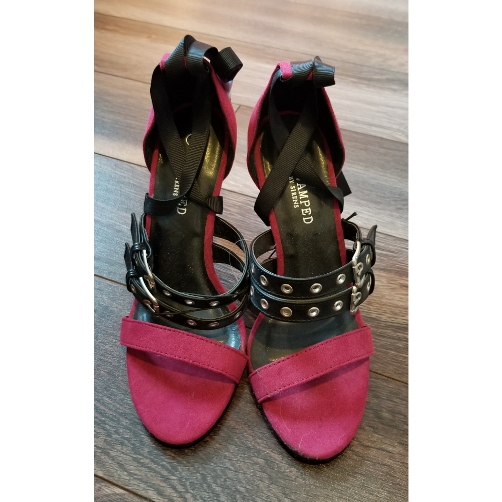 Revamped by Sirens Lace Up Heels
